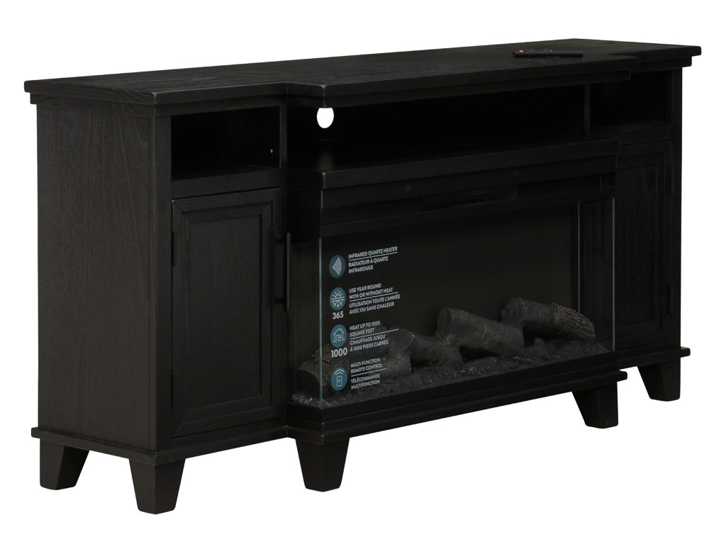 ビッグサムコーナパネル Adrian Entertainment Console With Fireplace Console 3689