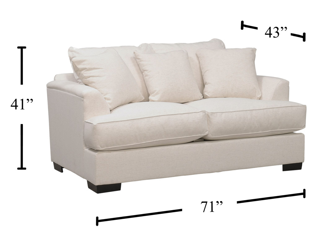 Pipeline Nomad Snow Down Loveseat | Woodstock Furniture & Mattress
