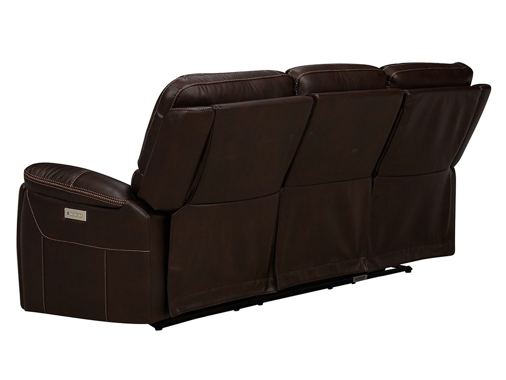 Drake Walnut Triple Power 3rr Sofa W Headrest Lumbar | Woodstock