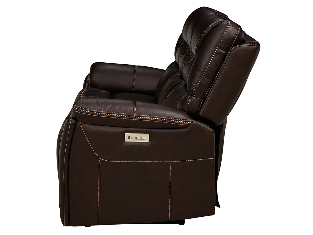 Drake Walnut Triple Power 3rr Sofa W Headrest Lumbar | Woodstock