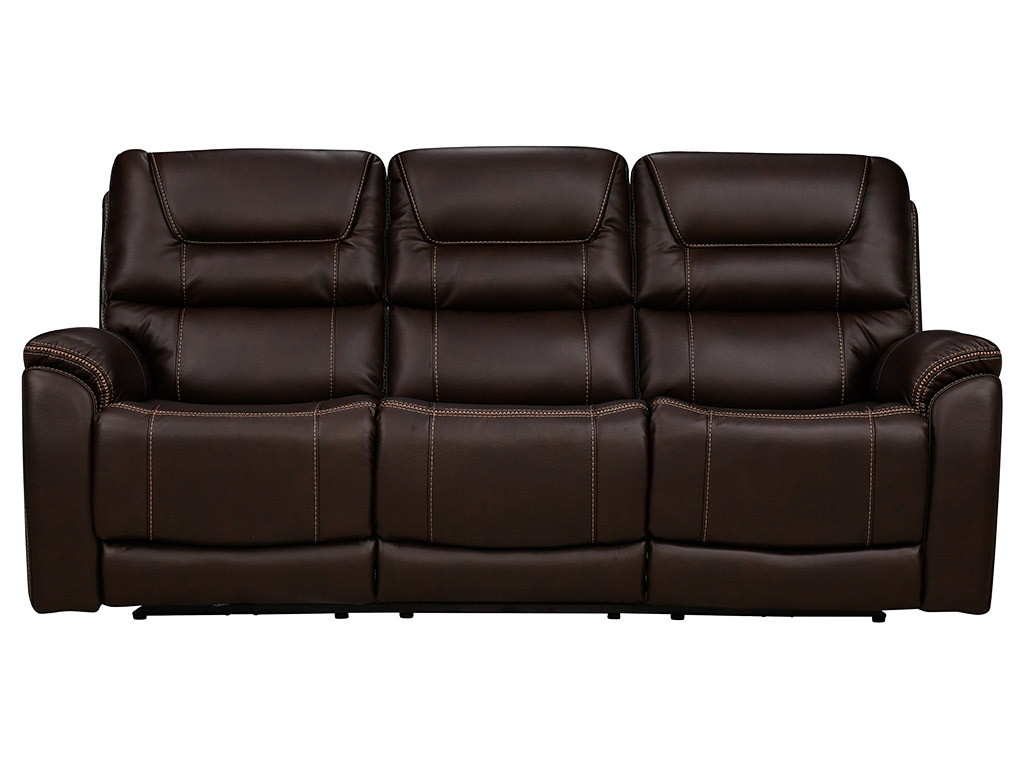 Drake Walnut Triple Power 3rr Sofa W Headrest Lumbar | Woodstock