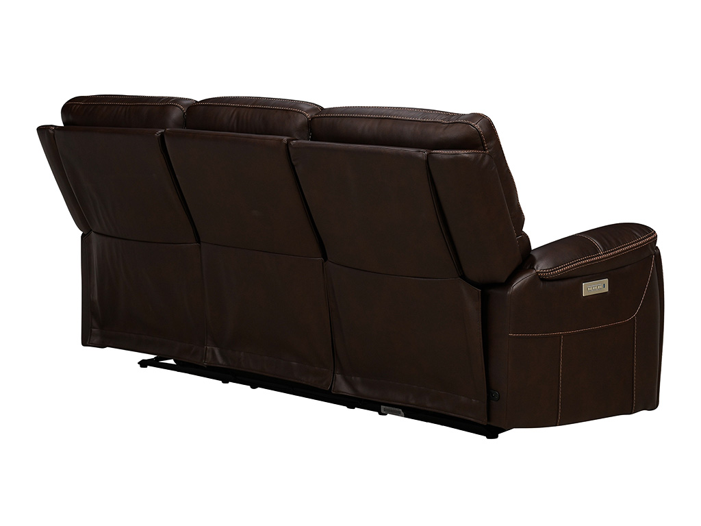 Drake Walnut Triple Power 3rr Sofa W Headrest Lumbar | Woodstock